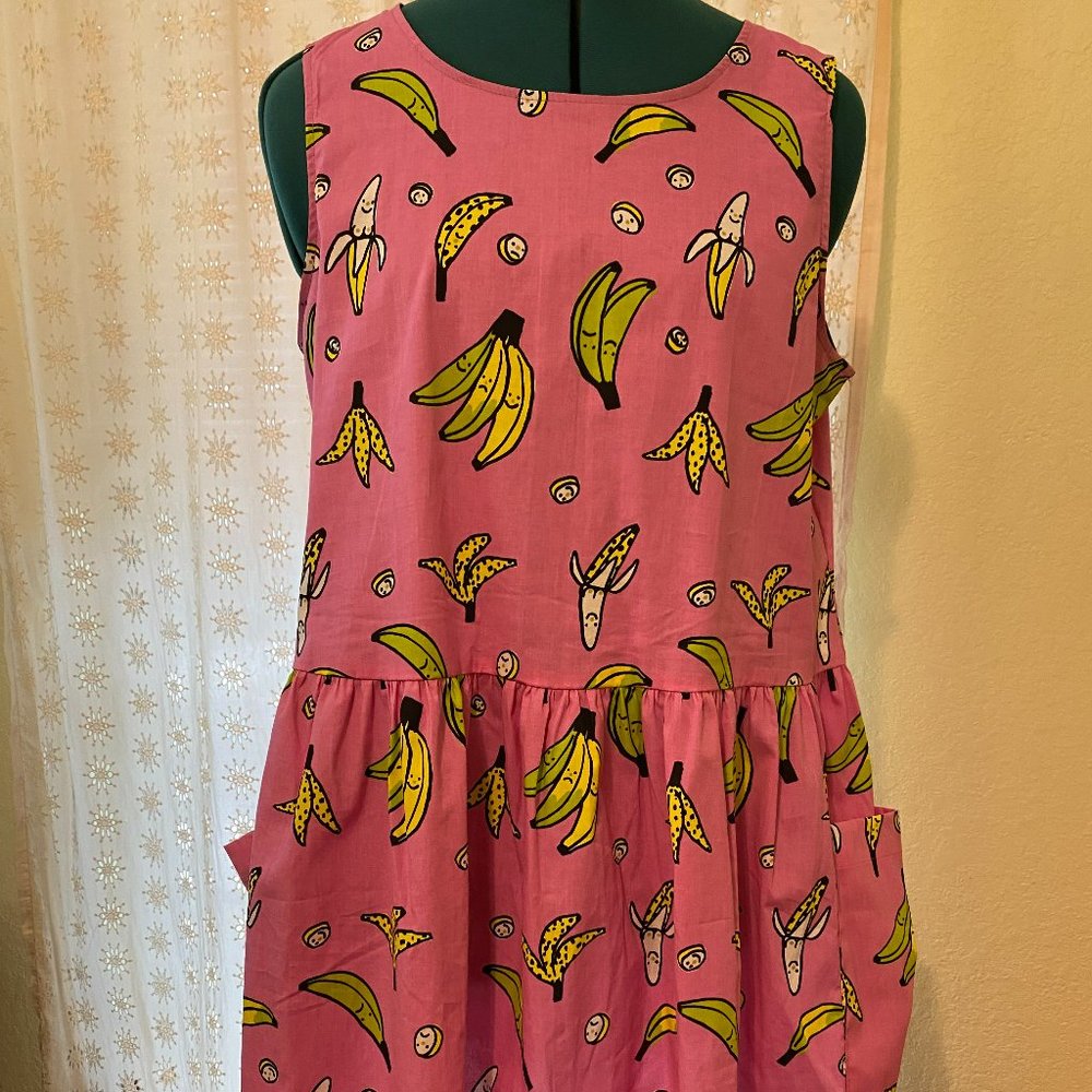 Nooworks Big Pocket Dress in Bananas Print